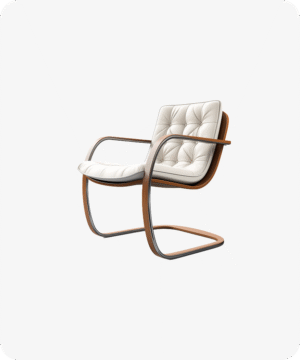 The Emery Cantilever Accent Chair